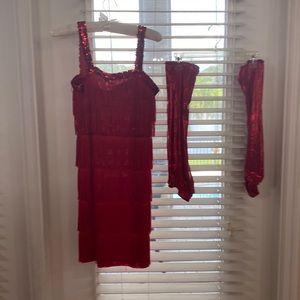 Red Flapper Dress